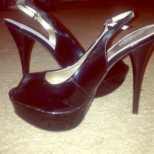 Charlotte Russe black patent leather stiletto heel