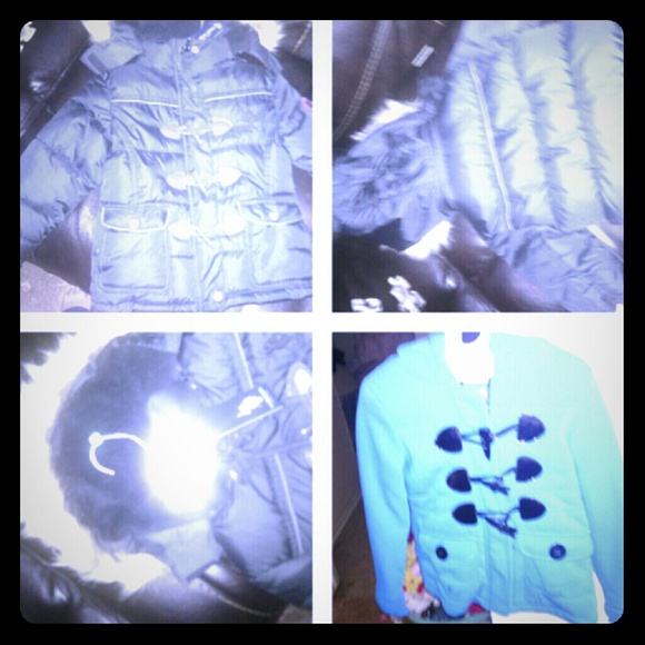 Kids/girls jacket nd turquoise sweater. .new