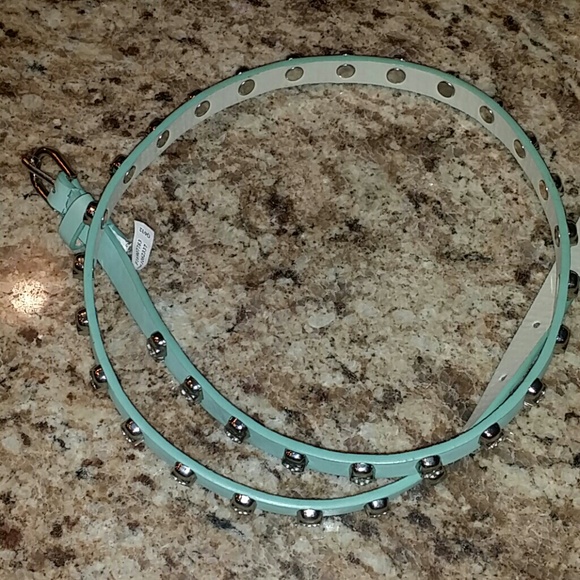 Mint green skull belt!