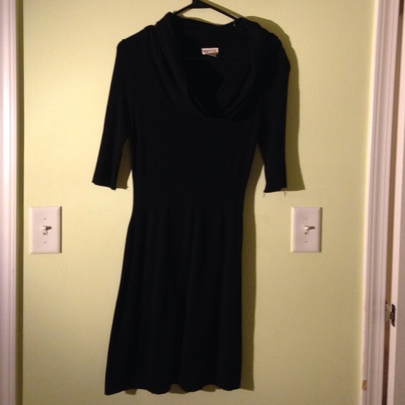 Black sweater dress