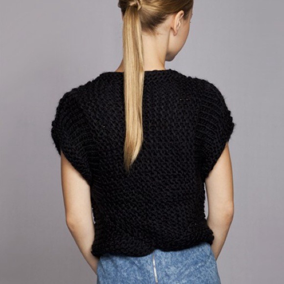 LOWEST  In The Shade" Black Bolero Sweater - Picture 2 of 2