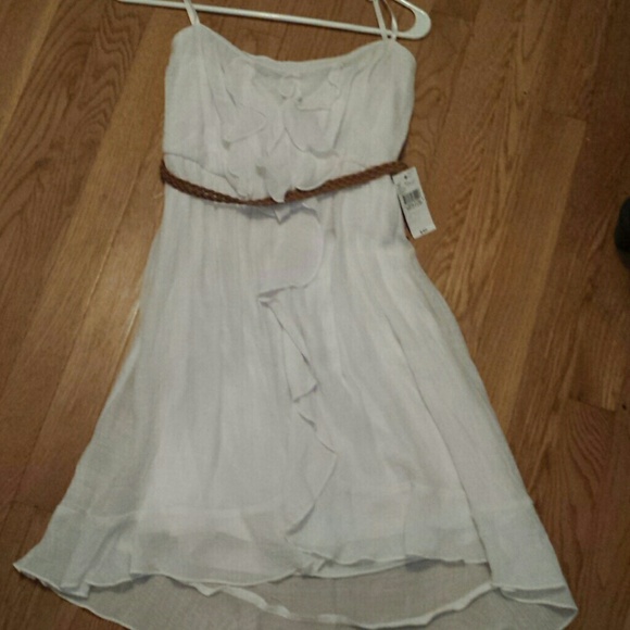 White chiffon dress