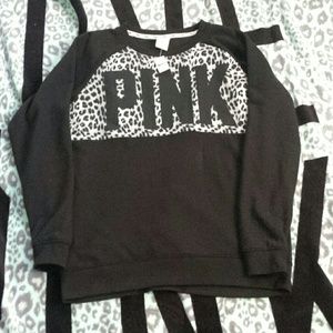 Victoria's secret PINK snow leopard crew