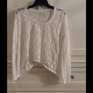 Urban Outfitters Distressed Long Sleeve Shirt