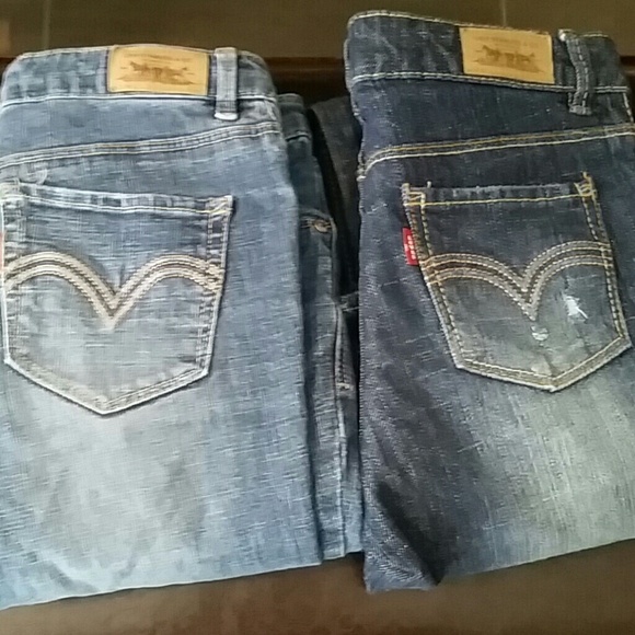 2 PAIR SKINNY GIRL'S LEVI'S Jeans