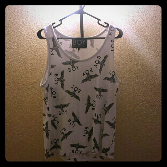 Boy London Eagle Pattern Tank Top