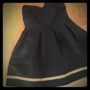 Black and gold dress