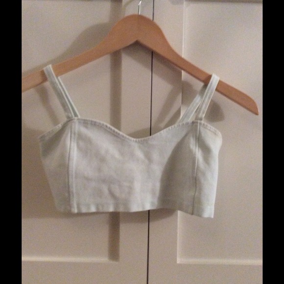 Brandy Melville light blue bralette.