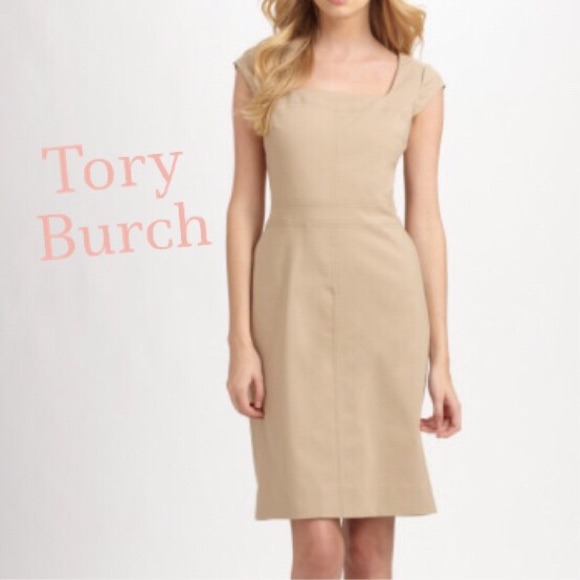 Tory Burch Dresses & Skirts - •NEW• Tory Burch Italian Khaki Tan "Callie" Dress