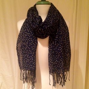 Gauzy polka dot scarf