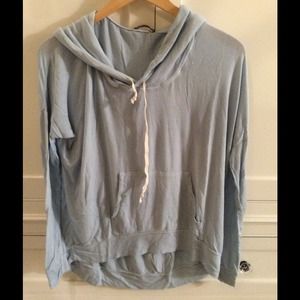 Brandy Melville light blue hoodie.