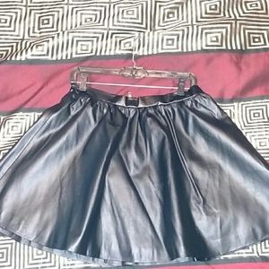 Hello kitty faux leather skirt