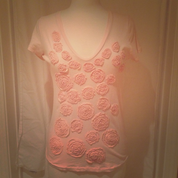 J. Crew rose tee