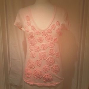 J. Crew rose tee
