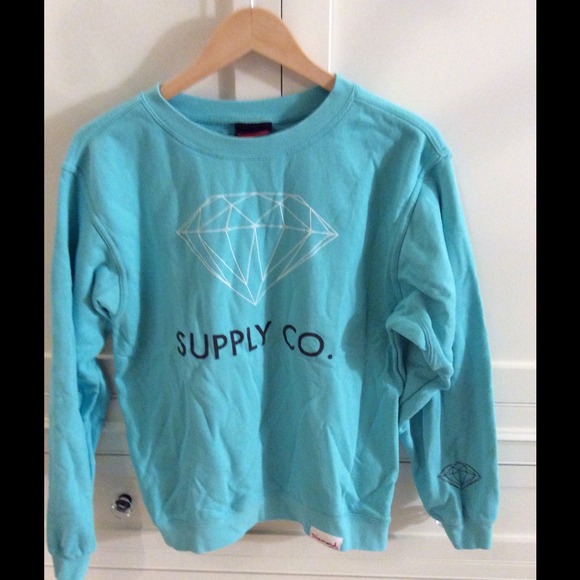 Diamond Supply co. Blue sweatshirt.