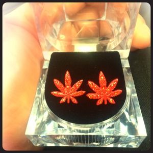 Maryjane red earrings