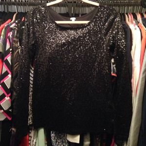 Jcrew glimmer long sleeve tee.