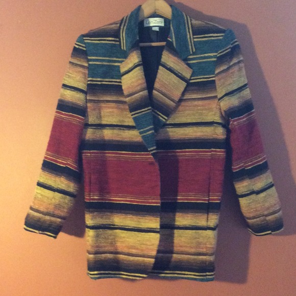 Aztec blazer by Lori Zoni. Made in USA.