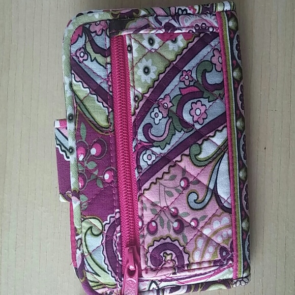 Vera Bradley pink paisley wallet - Picture 2 of 3