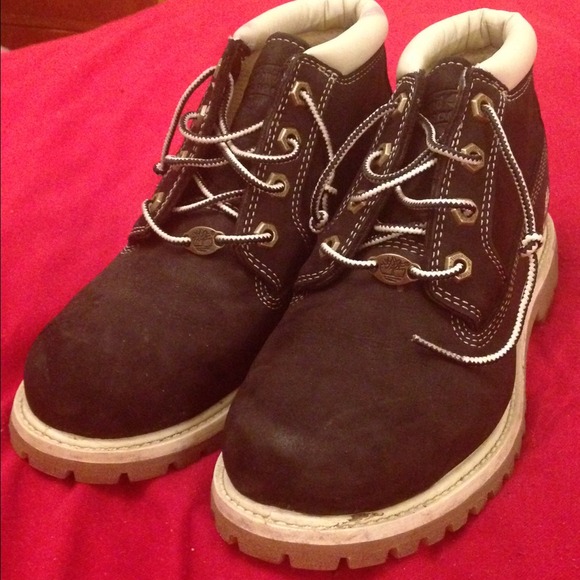 Black with white timberlands