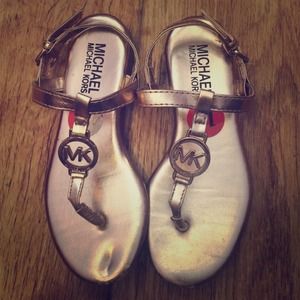 Toddlers Rose gold Michael Kors Sandals