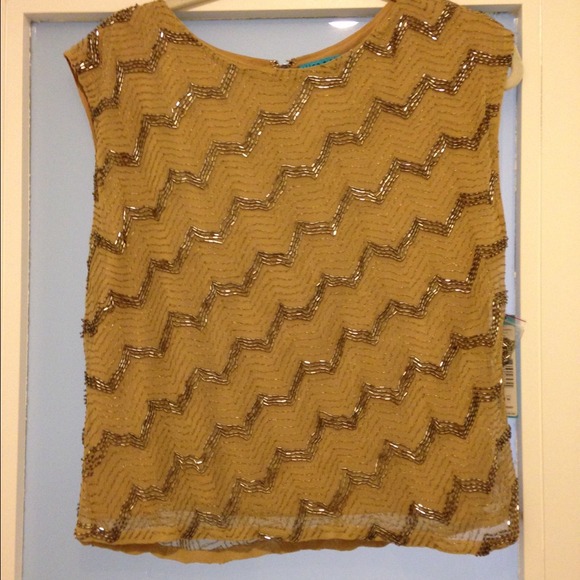 Never worn Alice + Olivia Sequin Top