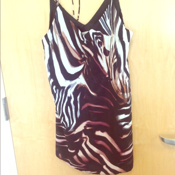 Zebra patterned dress