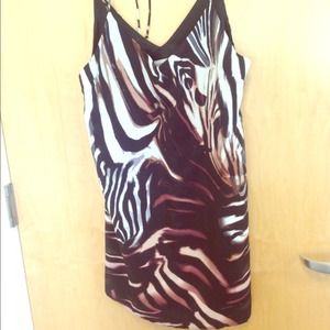 Zebra patterned dress