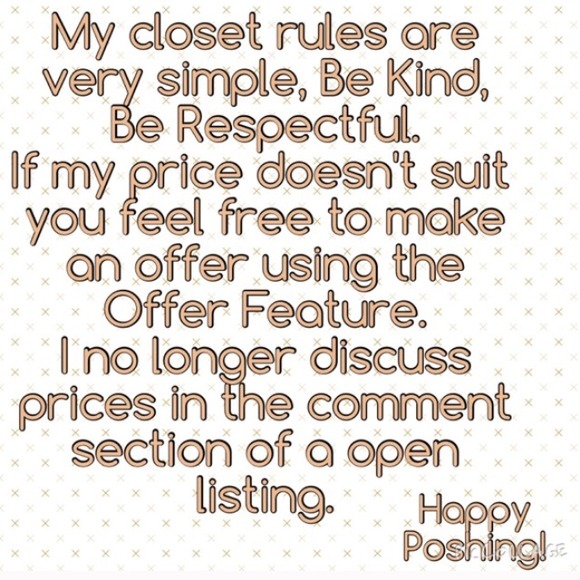 My closet rules :) - Picture 1 of 1