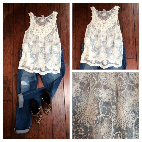 Tops - Lace Tank