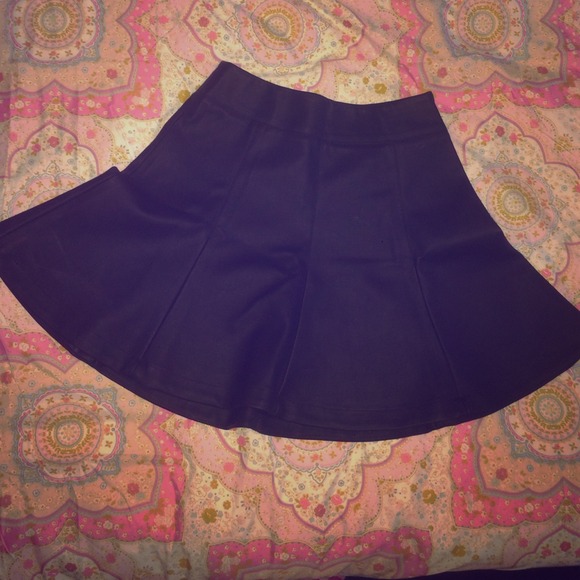 Black Faux Leather Skirt