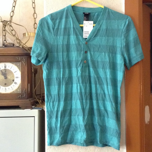 Striped Sea Green Top