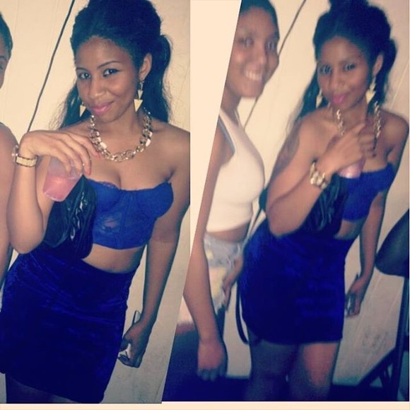 Blue two piece