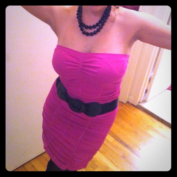 bebe Dresses & Skirts - bebe tube dress - purple / pink color