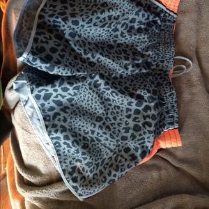 Cheetah print nike shorts