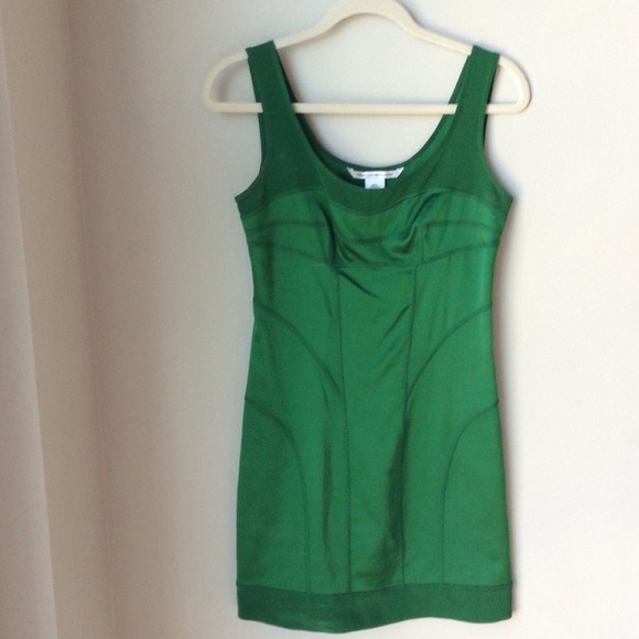 DVF green dress