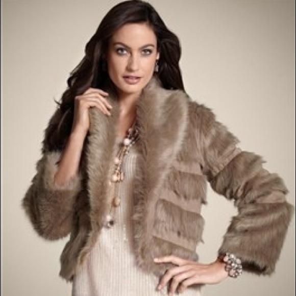 Chico's Jackets & Blazers - Host Pick*New*Faux Fur Jacket By Chico's Sz M