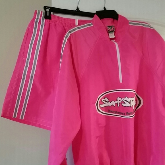 Ladies nylon jogging suit (shorts & jacket).