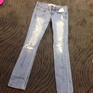 Hollister ripped jeans