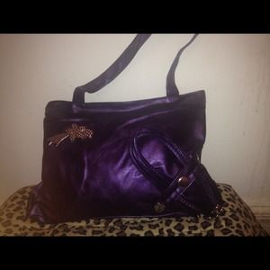 Purple Ladies Handbag Women's Shoulder Tote