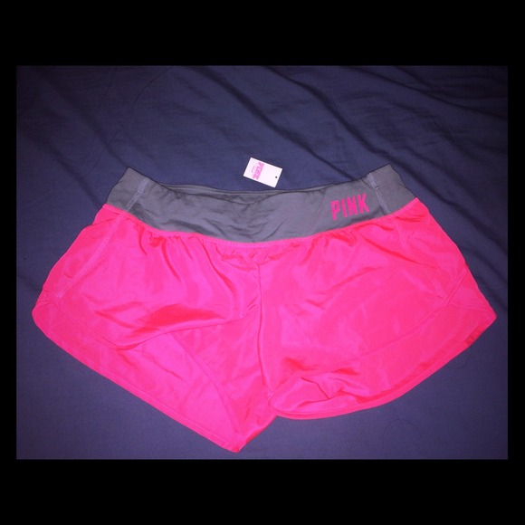2 New Victoria secret pink running shorts