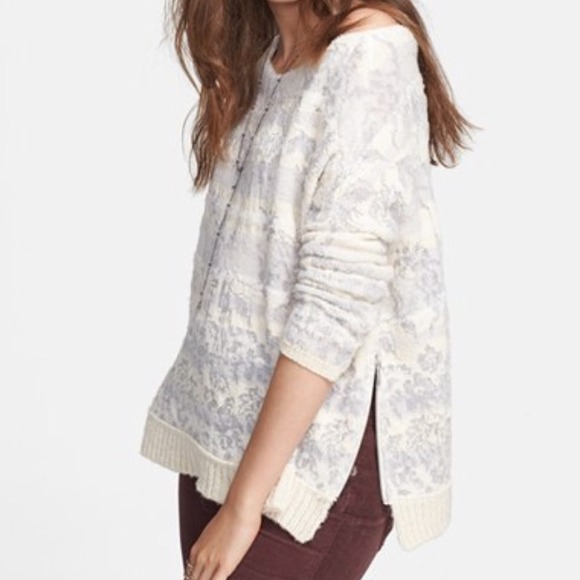 Free people 'flower fields' pullover