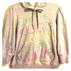 JUICY COUTURE Long Live Juicy Sweatshirt with hood