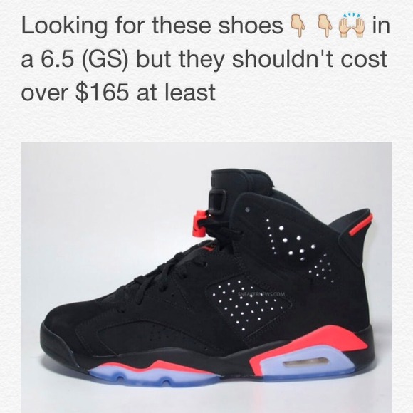 Jordan Retro 6 Black Infrared (GS) size 6.5y [NEW] - Picture 1 of 1