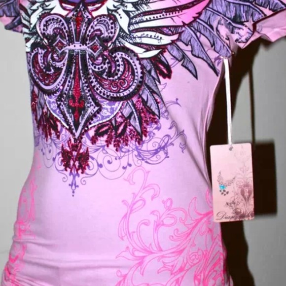 Buckle shirt with sparkles