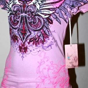 Buckle shirt with sparkles