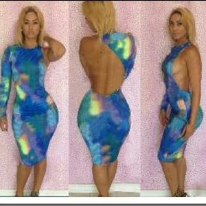 Blue Skies Bodycon Dress