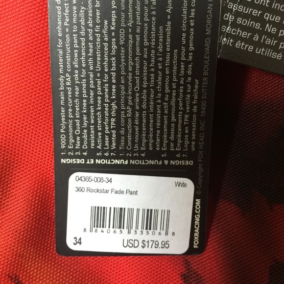 🚫🚫🚫 SOLD 🚫🚫🚫Fox Rockstar Motocross outfit - Picture 2 of 3