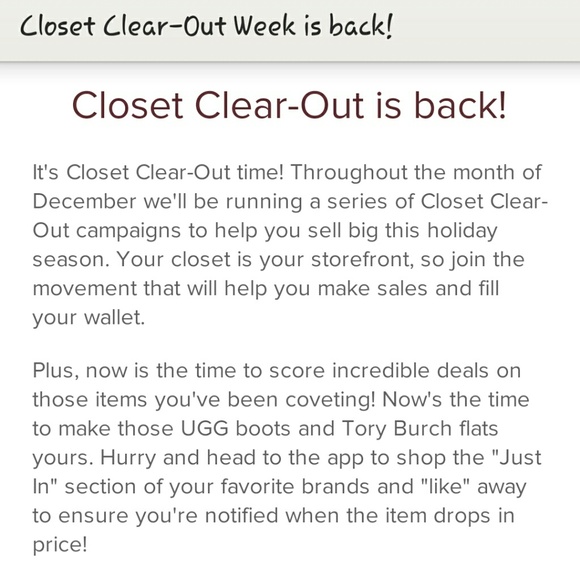 !! CLOSET CLEAR OUT TIME !!