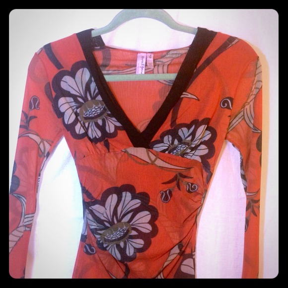 Sexy and cool, small sheer top.